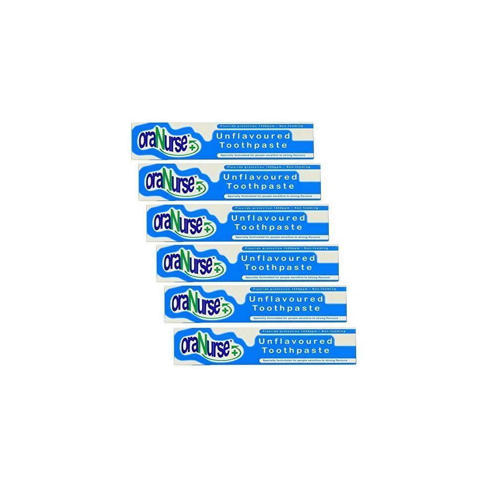Oranurse Unflavoured Toothpaste 50Ml - Pk Of 6