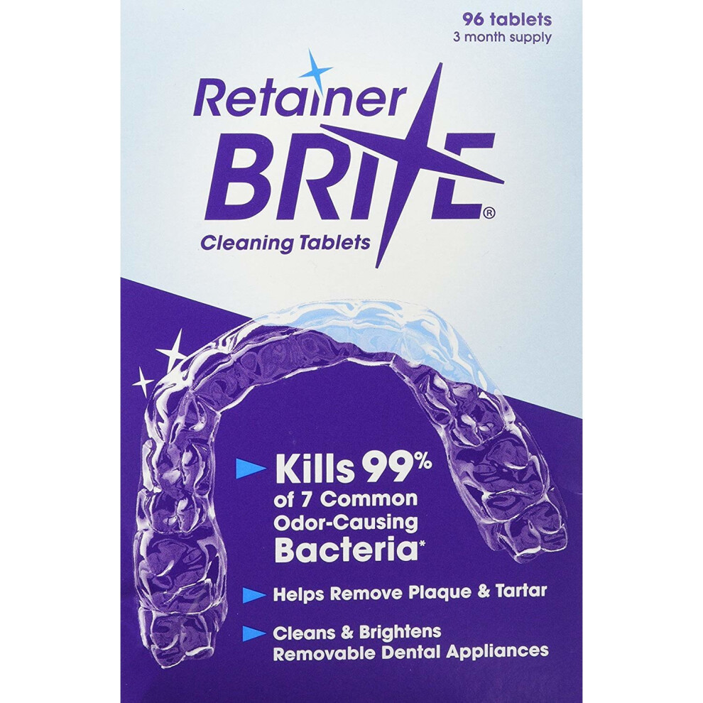 Retainer Brite Cleaning Tablets - 96 Tablets (New formulation)