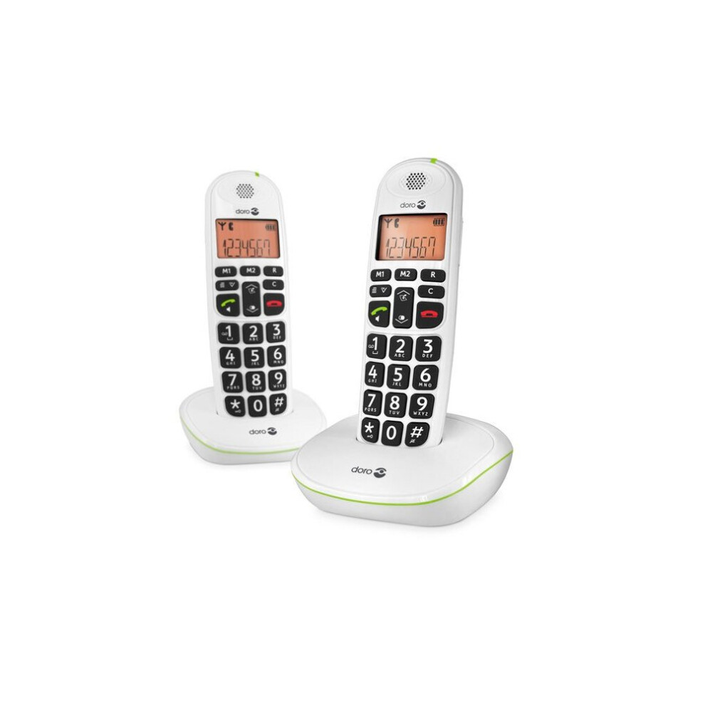 Doro PhoneEasy 100W Twin DECT Cordless Phone - White