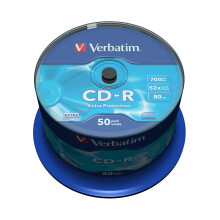 Verbatim 43351 700MB 52x Extra Protection CD-R - 50 Pack Spindle