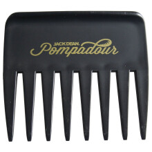 Jack Dean Pompadour Streaker Comb - 4 Colours - Black, Clear, Red or White (Black)