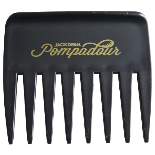 Jack Dean Pompadour Streaker Comb - 4 Colours - Black, Clear, Red or White (Black)