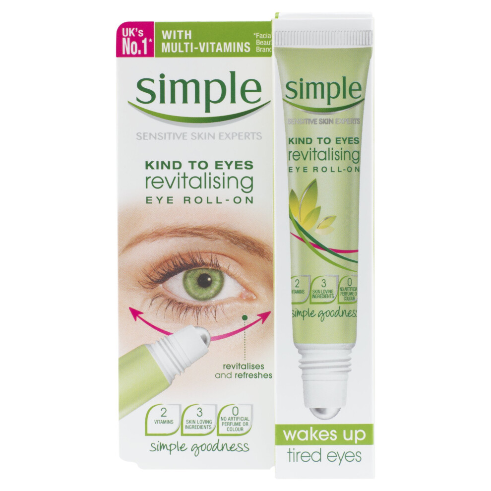 Simple Kind to Eyes Revitalising Eye Roll On, 15 ml