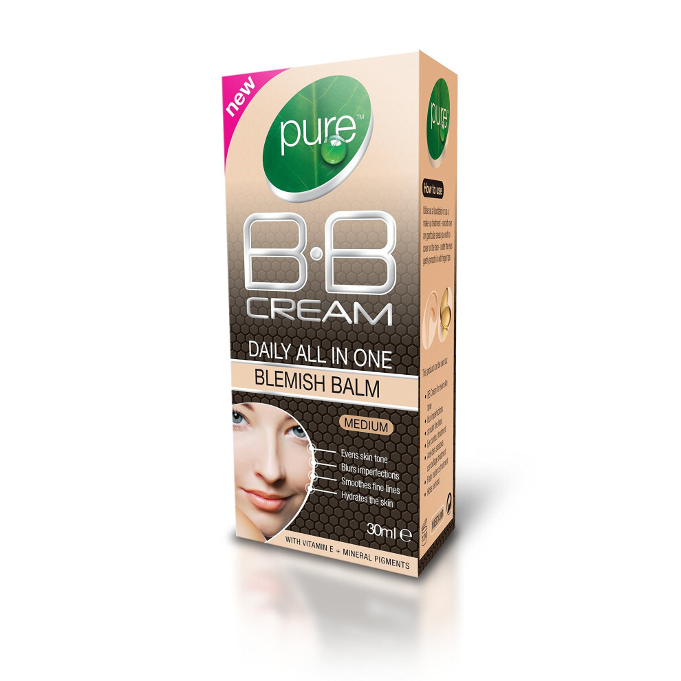 New Pure B.B Daily All In One Blemish Balm (Medium) 30Ml