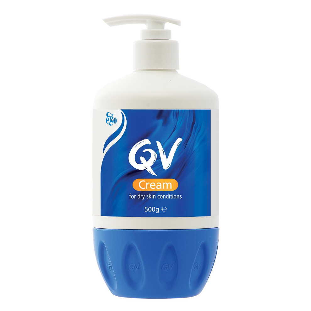 QV Pump Cream 500 g - Dermatologist-Developed Fragrance-Free Hydrating Cream (QV-Cream-500g-PUMP)