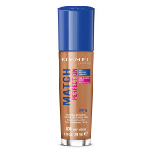 Rimmel London Match Perfection Foundation, 504 Deep Mocha, 30 ml