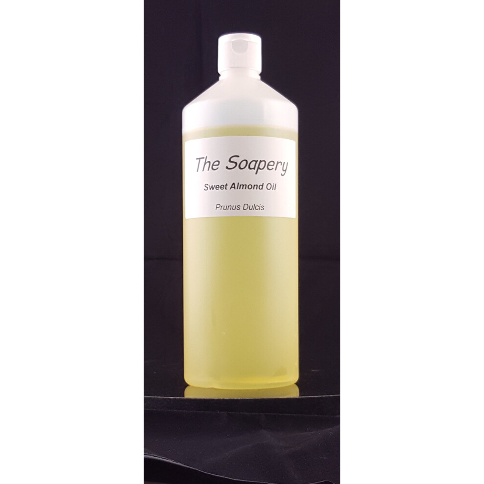 Thesoapery Sweet Almond Oil - 1 Litre Cosmetic Grade For Massage, Aromatherapy, Soaps, Lotions.