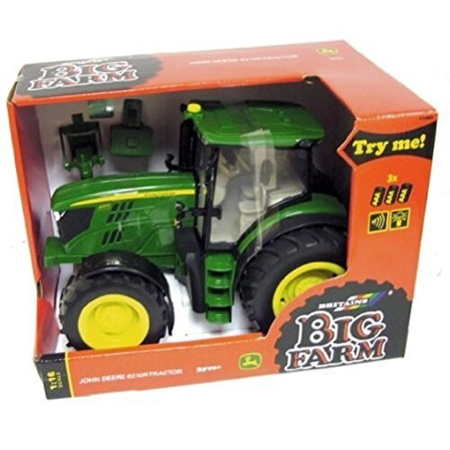 Britains John Deere Preschool Lights and Sounds Tractor Range - Suitable From 3 Years 1