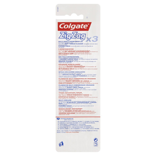 Colgate Zahnbürste - Colgate ZigZag Medium - Packung mit 3 - Wechselnde Borsten - Interdentalreinigung 2
