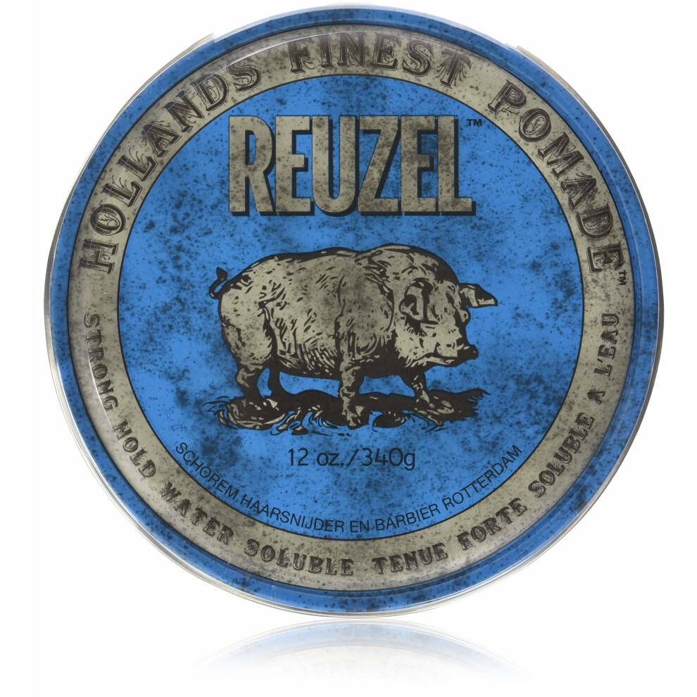 Reuzel Pomade Blue Strong Hold High Sheen (12Â oz (340Â g))
