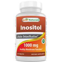 Best Naturals Inositol 1000mg 120 Tablets - also called vitamin B8