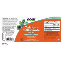NOW Foods, Kalzium D-Glucarat, 500 mg, 90 Veg Kapseln