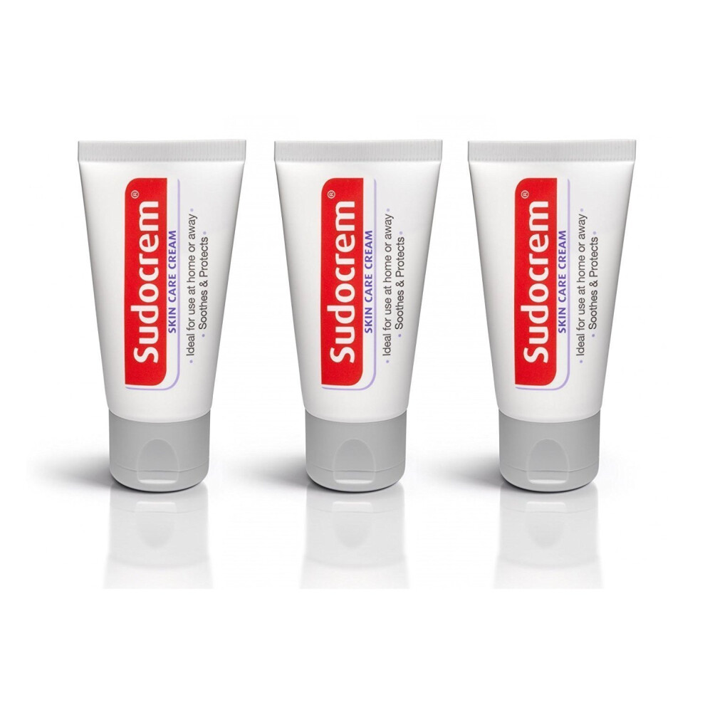 3x Sudocrem Skin Care Cream 30G Tube Sudocream Soothes Protects Travel Mini