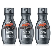 3x Palmers Cocoa Butter Formula Moisturising Lotion Body/Face MEN Dry Skin 250ml