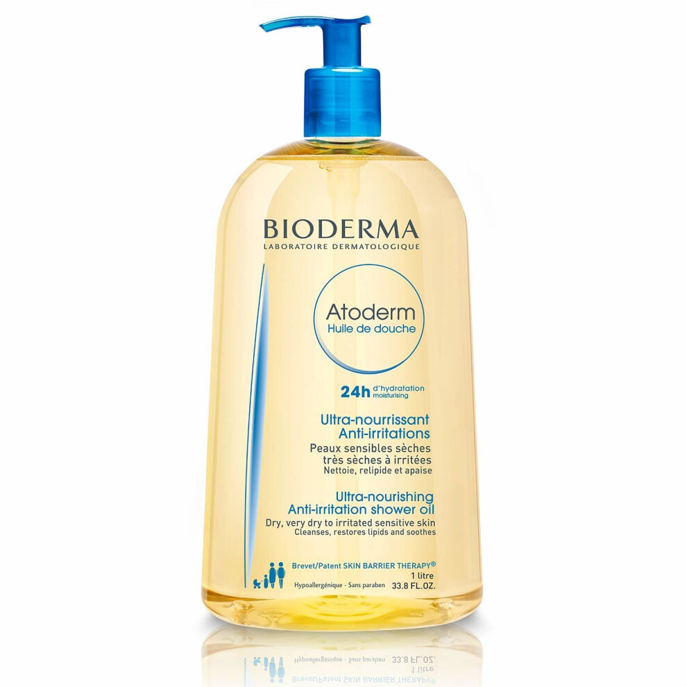 Atoderm by Bioderma Huile De Douche: Ultra-Nourishing Anti-Irritation Shower Oil 1000ml