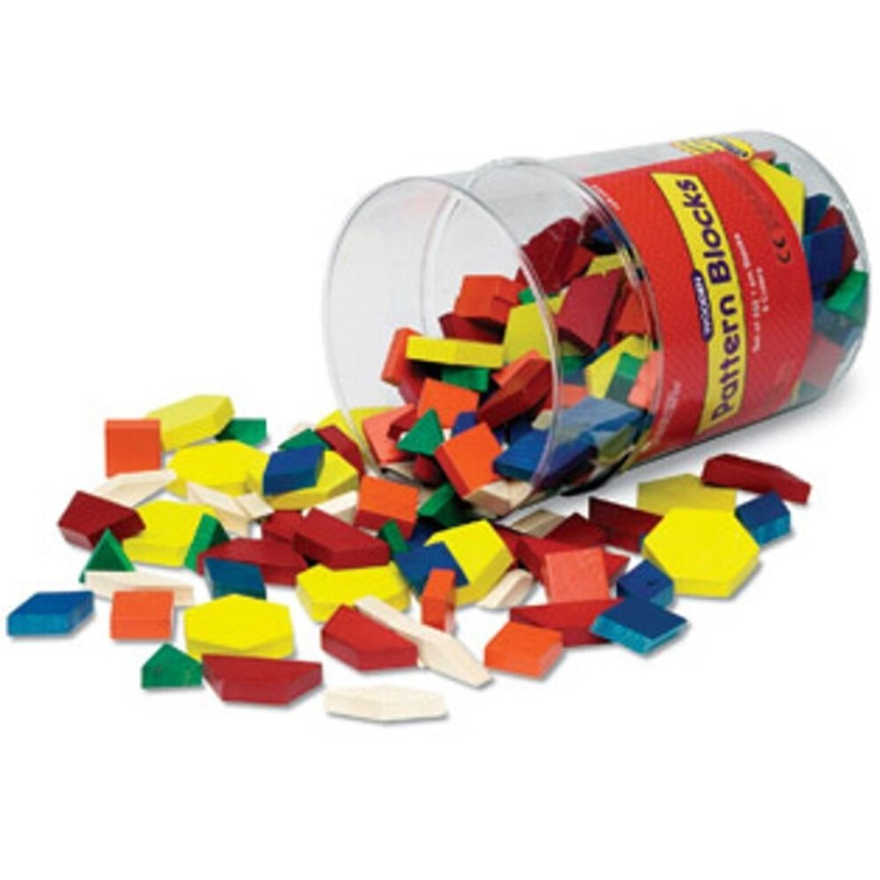 Learning Resources 1cm Wooden Pattern Blocks (Set of 250)