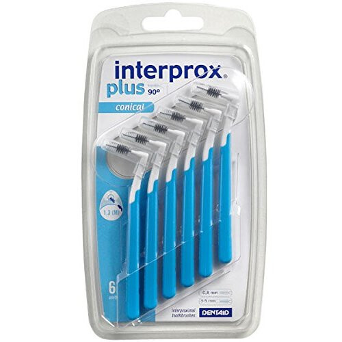 3x Interprox Plus Conical Blue Interdental Brushes 6Â Pack (3Â x Pack ...