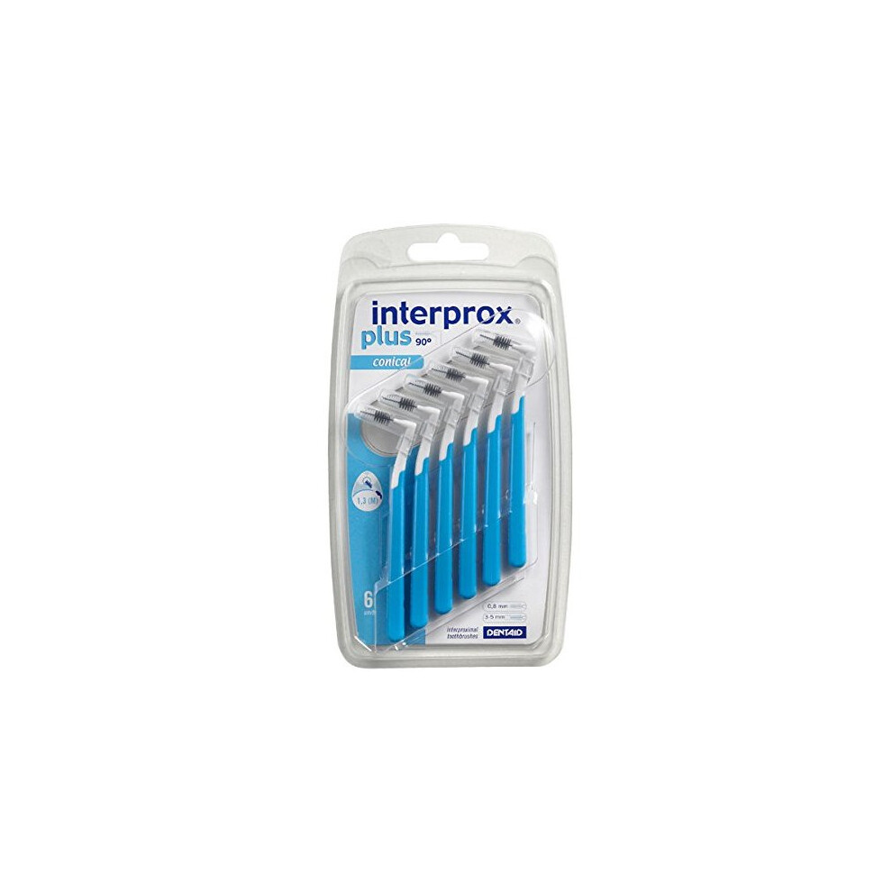 Interprox Blue 3X Plus Conical Interdental Brushes 6ÃÂ Pack (3ÃÂ X Pack Of 6)