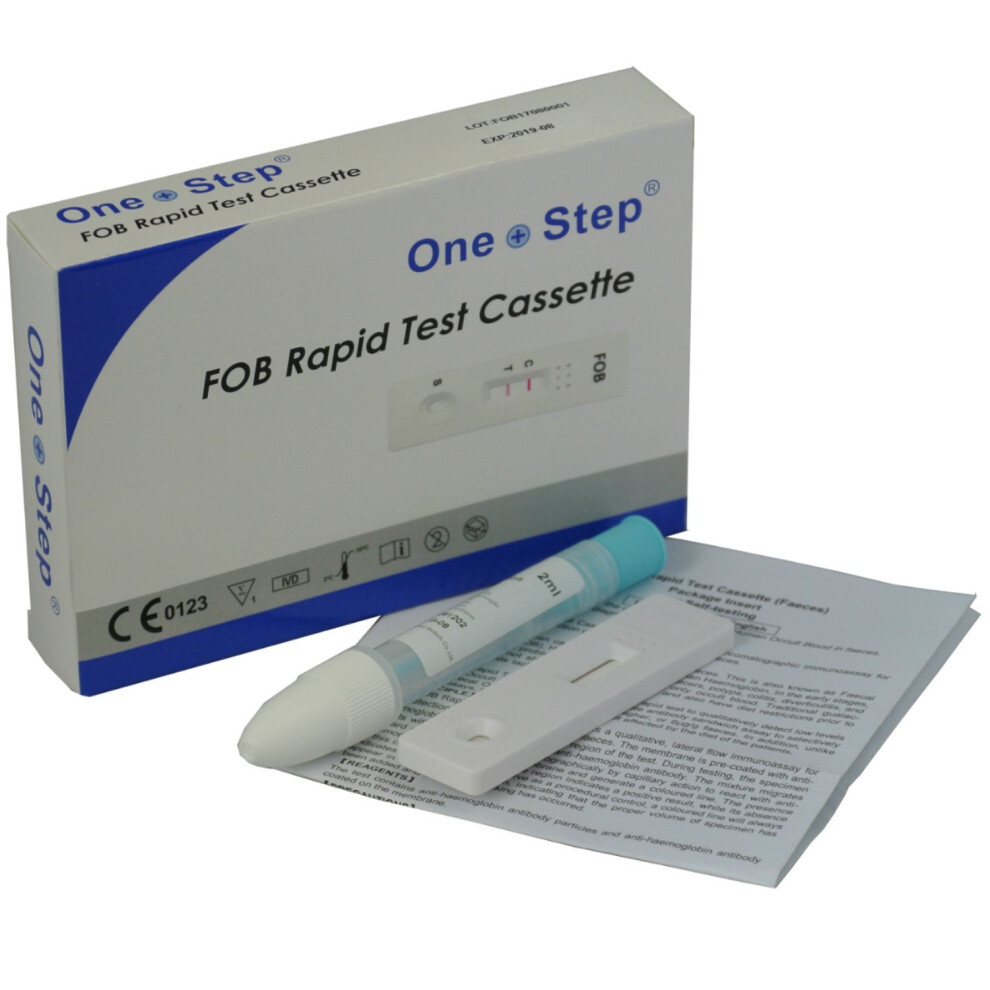 One-StepãÂ® One StepãÂ® Diagnostic Bowel Colon Health Test Pack - Faecal Occult Blood (Fob) Test