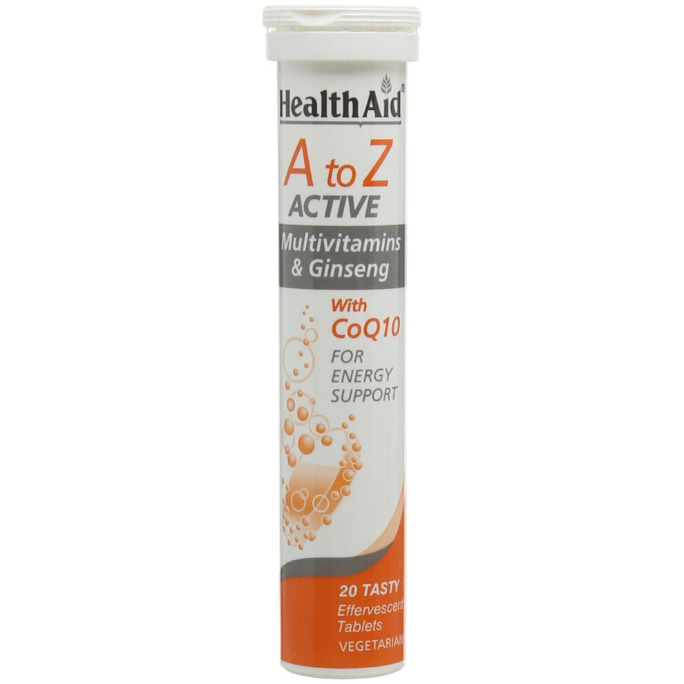Health Aid Healthaid A To Z Multivitamin Effervescent Vegetarian Tablets, Pack Of 20 Tablets