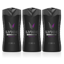 3x Lynx Excite Shower Gel Mens Body Wash 250ml