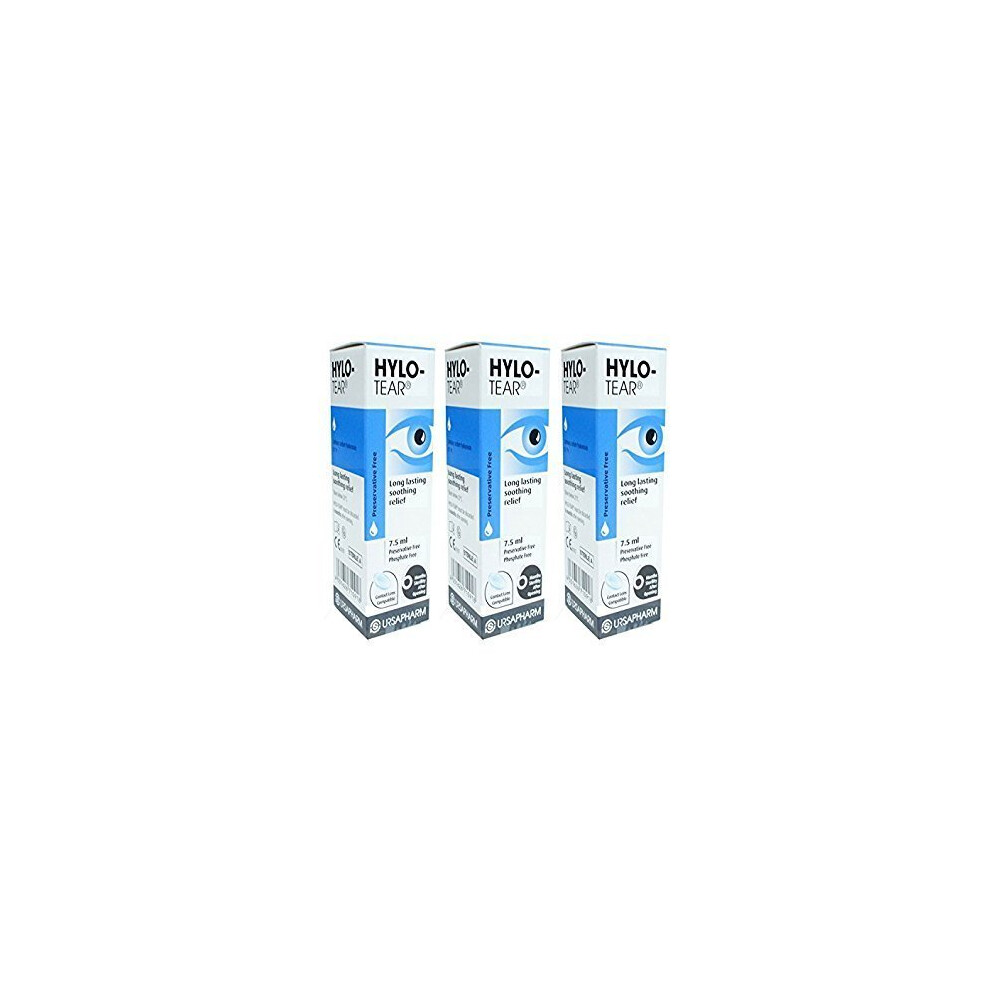 Hylo-Tear Long Lasting Eye Drops x 3 TRIPLE Pack