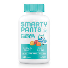 SmartyPants Prenatal Complete Gummy Vitamins: Multivitamin, Folate (Methylfolate), Vitamin K2, Vitamin D3, Methyl B12, Biotin, Omega 3 DHA/EPA Fish...
