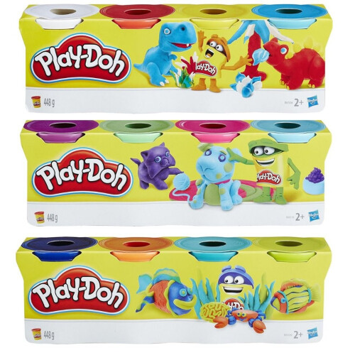 3pcs 4pk Play Doh Colour Classic Tubs 12 Tub Value Pack on OnBuy