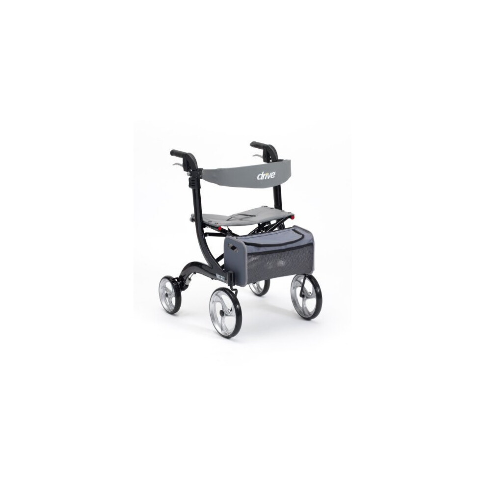 Drive Medical Black Nitro Wheel Rollator (Eligible for VAT relief in the UK)