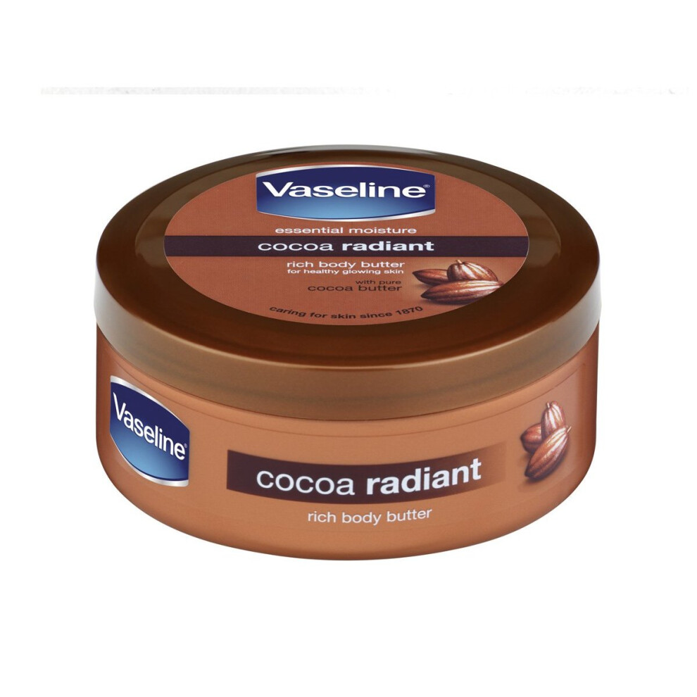 Vaseline Essential Moisture Cocoa Radiant Rich Body Butter 250 ml - Pack of 2