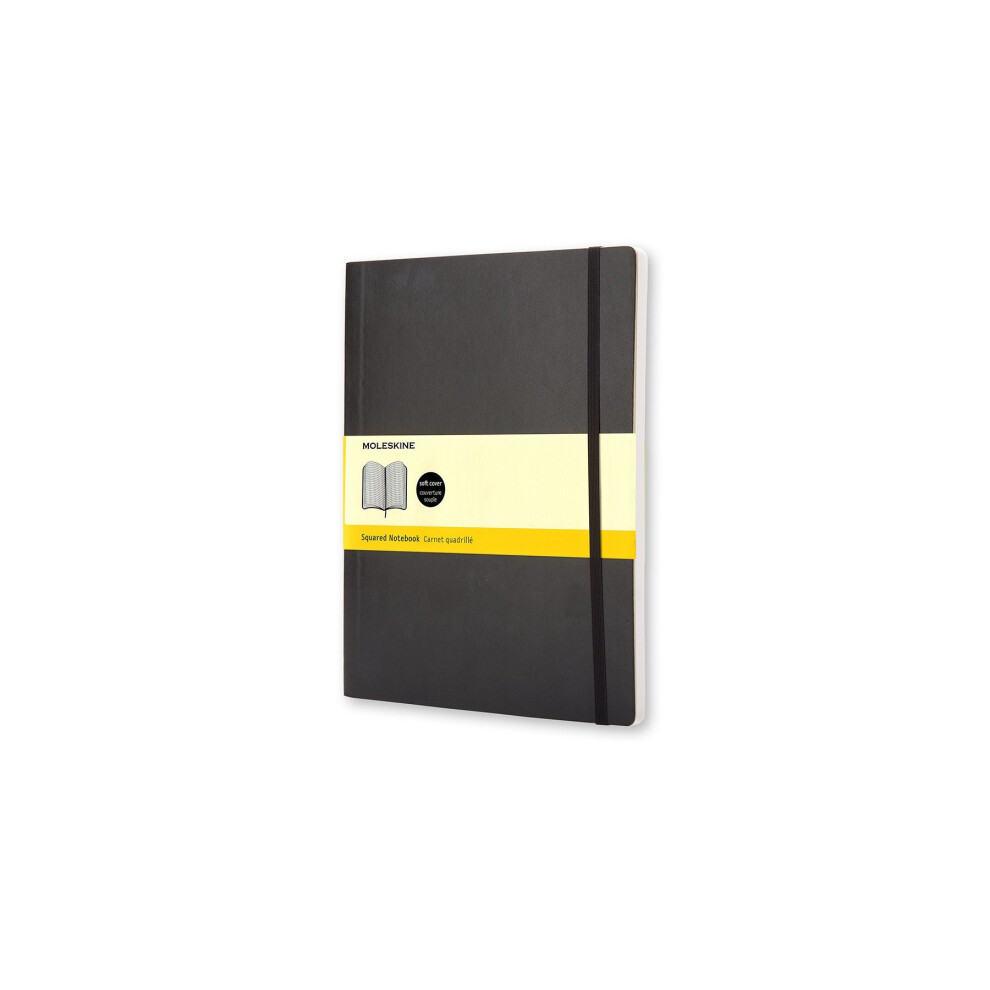 Moleskine Ivory Moleskin Soft Squared Notebook Extra Large