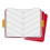 GROOT FORMATE LIJNENBOEK SOFT COVER KARTON ROOD 5