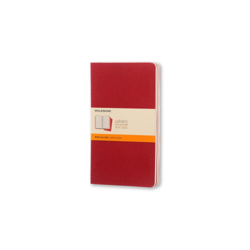 GROOT FORMATE LIJNENBOEK SOFT COVER KARTON ROOD