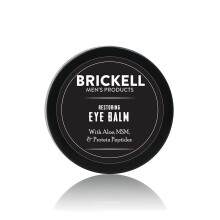 Brickell Men's Restoring Eye Cream for Men - Natural Anti Aging Eye Balm To Reduce Puffiness, Wrinkles, Dark Circles, Under Eye Bags - .5 oz