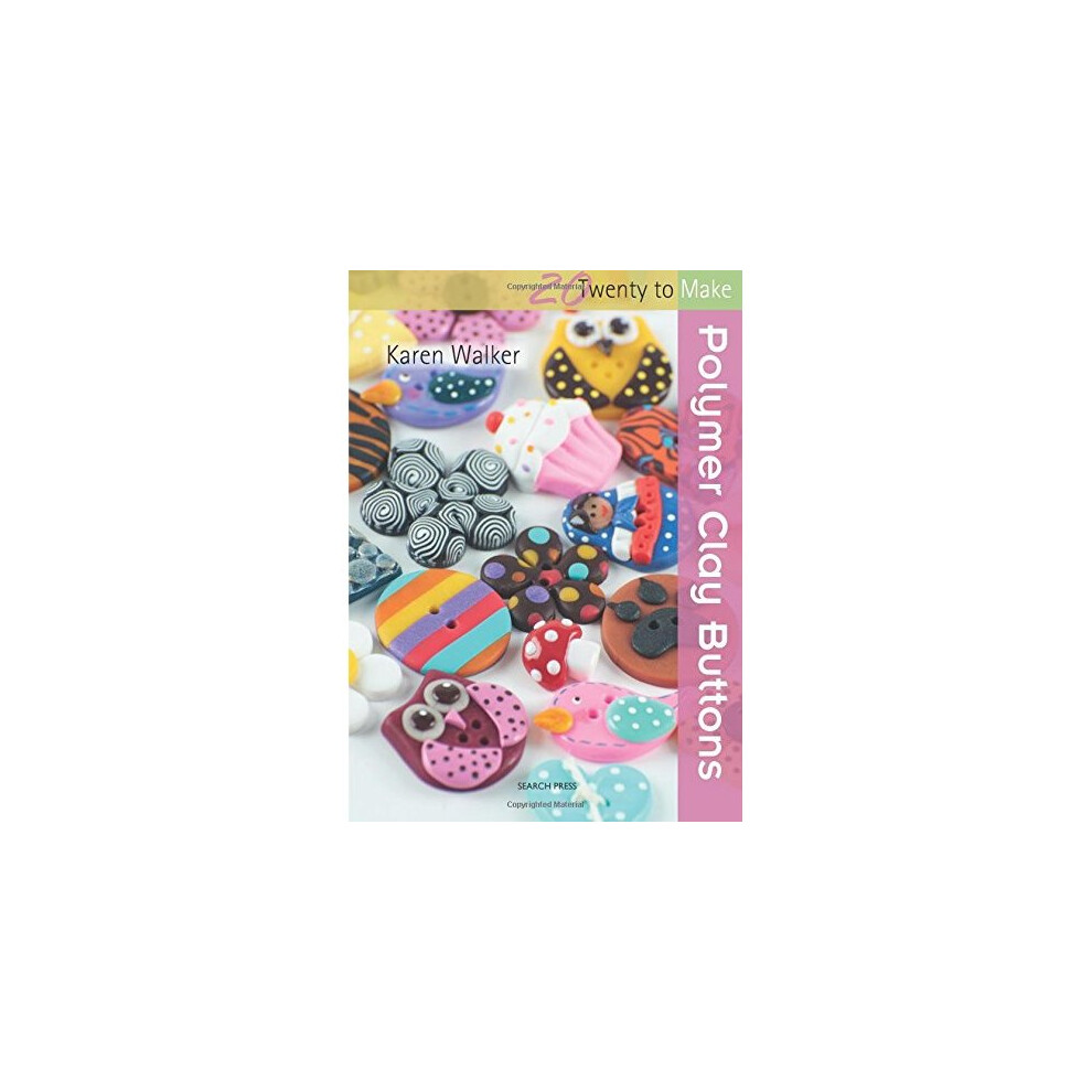 Beading-Book Polymer Clay Buttons (Twenty To Make) Small
