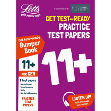 11+ Practice Test Papers (Get test-ready) Bumper Book, inc. Audio Download: for the CEM tests (Letts 11+ Success)
