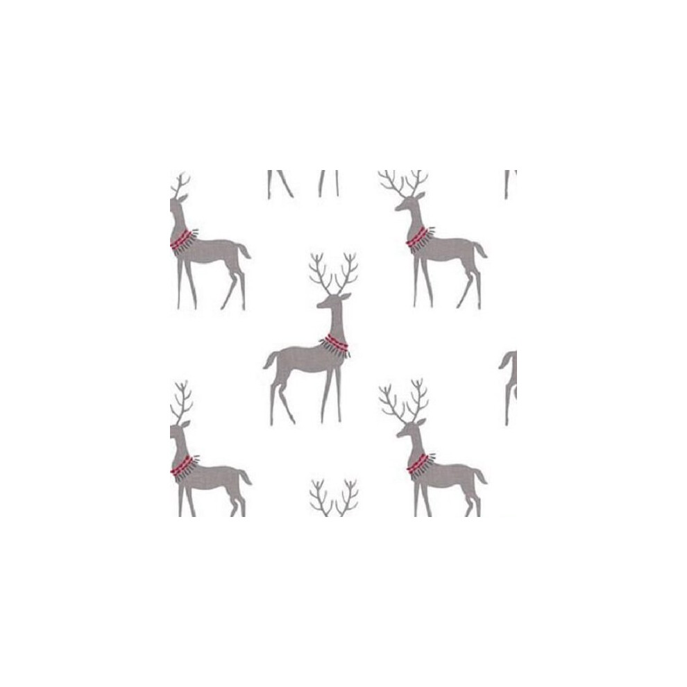 Fat Quarter Winter Reindeer Cotton Quilting Sewing Fabric