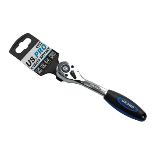us pro US PRO 1/4" Drive Curved Offset Ratchet 72 Teeth 4162 2