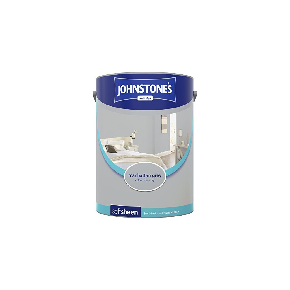 (Manhattan Grey, 5l) Johnstone's Soft Sheen Emulsion Paint
