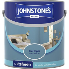 (Teal Topaz, 2.5l) Johnstone's Soft Sheen Emulsion Paint