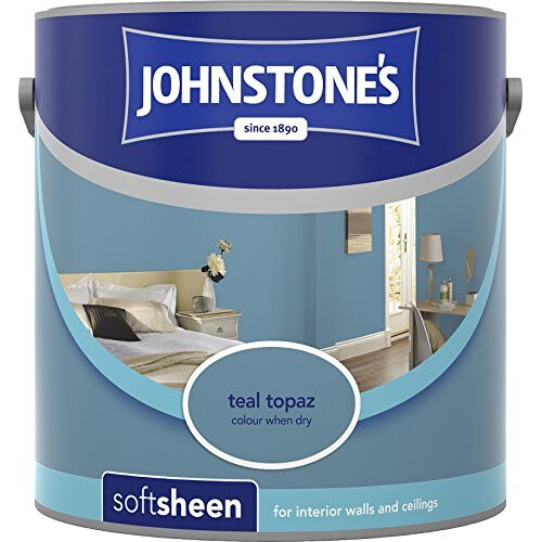 Johnstone's (Teal Topaz, 2.5l) Johnstone's Soft Sheen Emulsion Paint