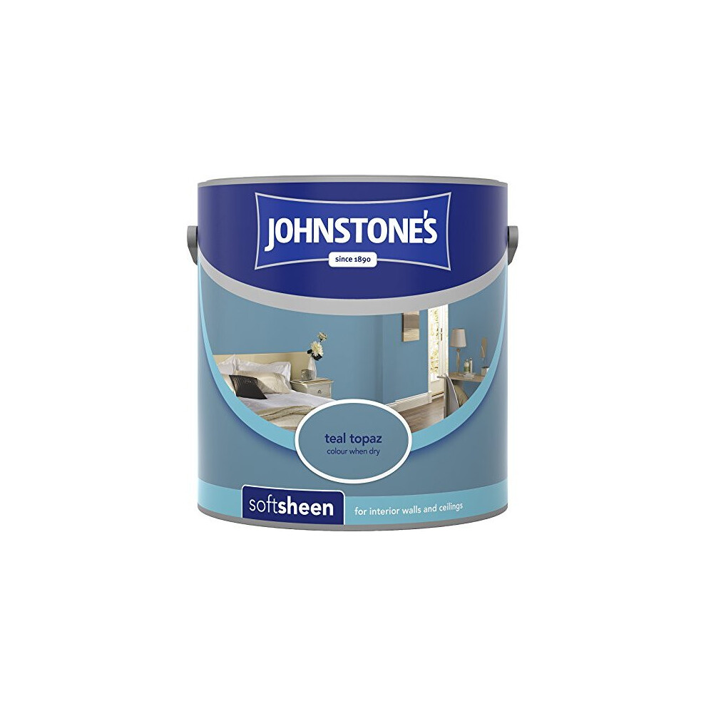 (Teal Topaz, 2.5l) Johnstone's Soft Sheen Emulsion Paint