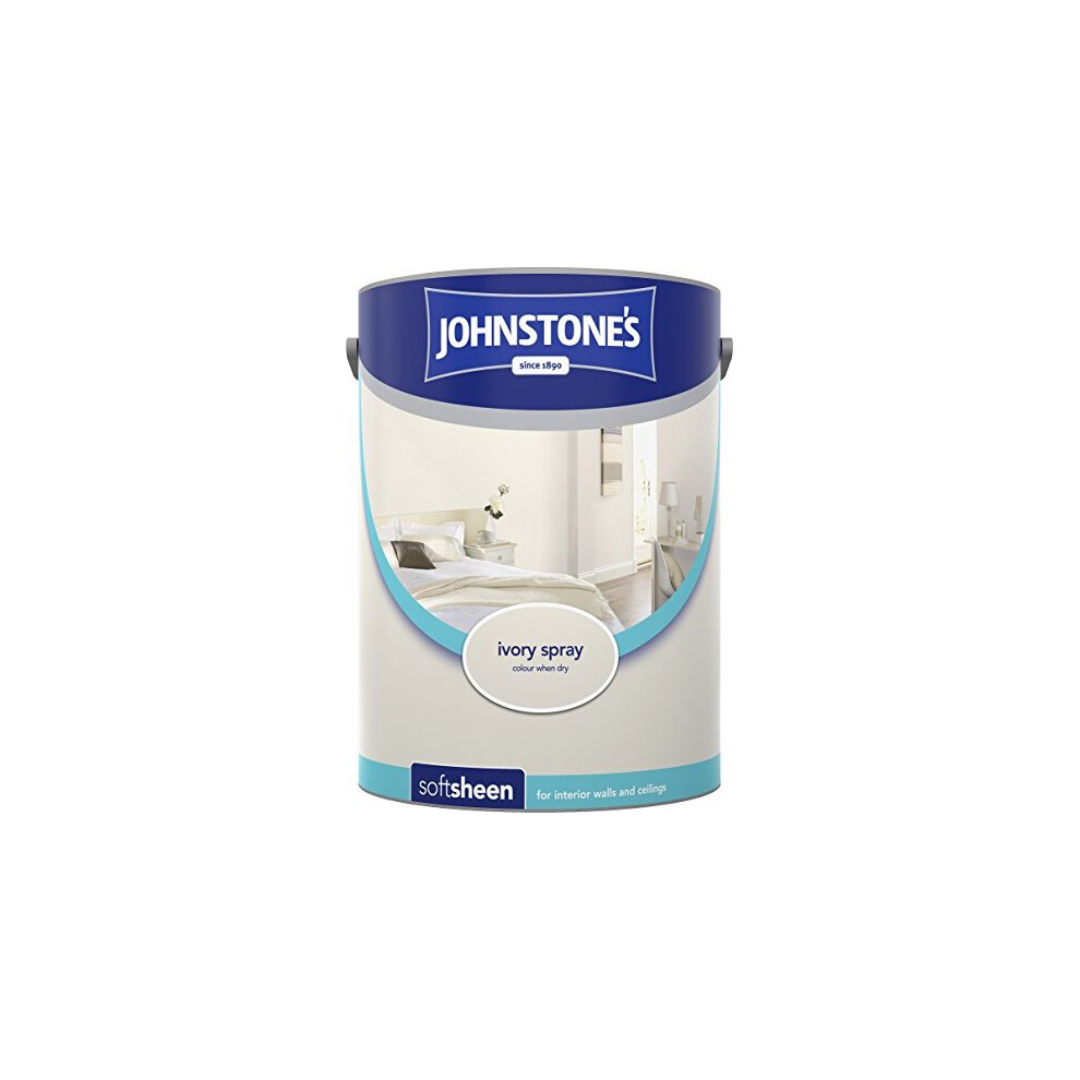 (Ivory Spray, 5l) Johnstone's Soft Sheen Emulsion Paint