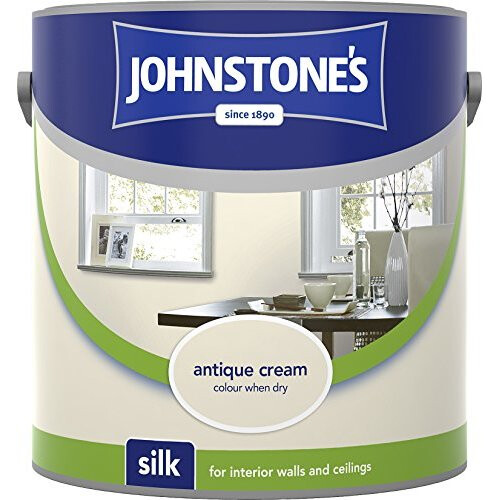 Johnstone's (Antique Cream, 2.5l) Johnstones Silk Emulsion Paint