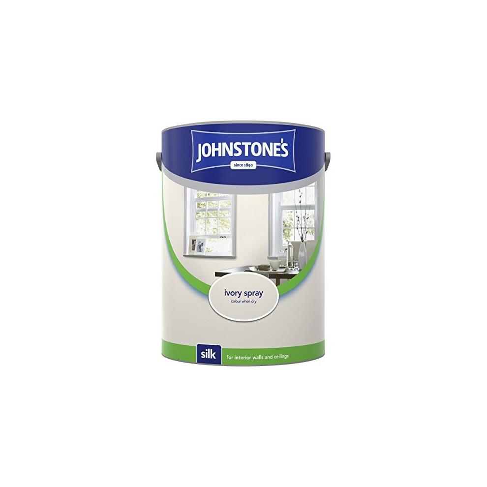 (Ivory Spray, 5l) Johnstones Silk Emulsion Paint
