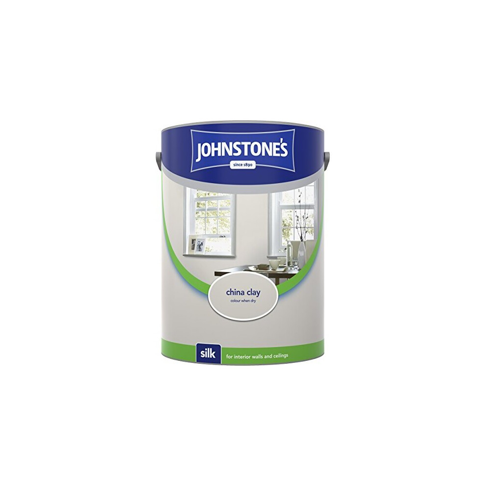 (China Clay, 5l) Johnstones Silk Emulsion Paint