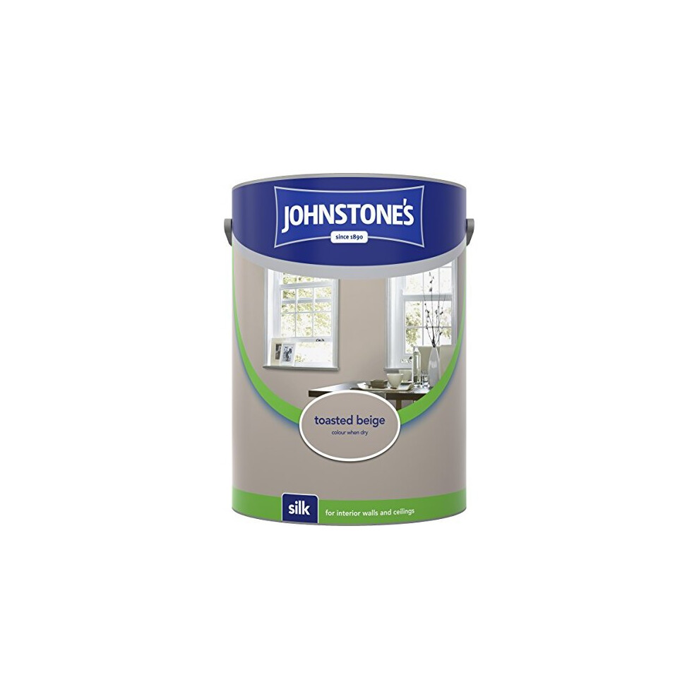 (Toasted Beige, 5l) Johnstones Silk Emulsion Paint
