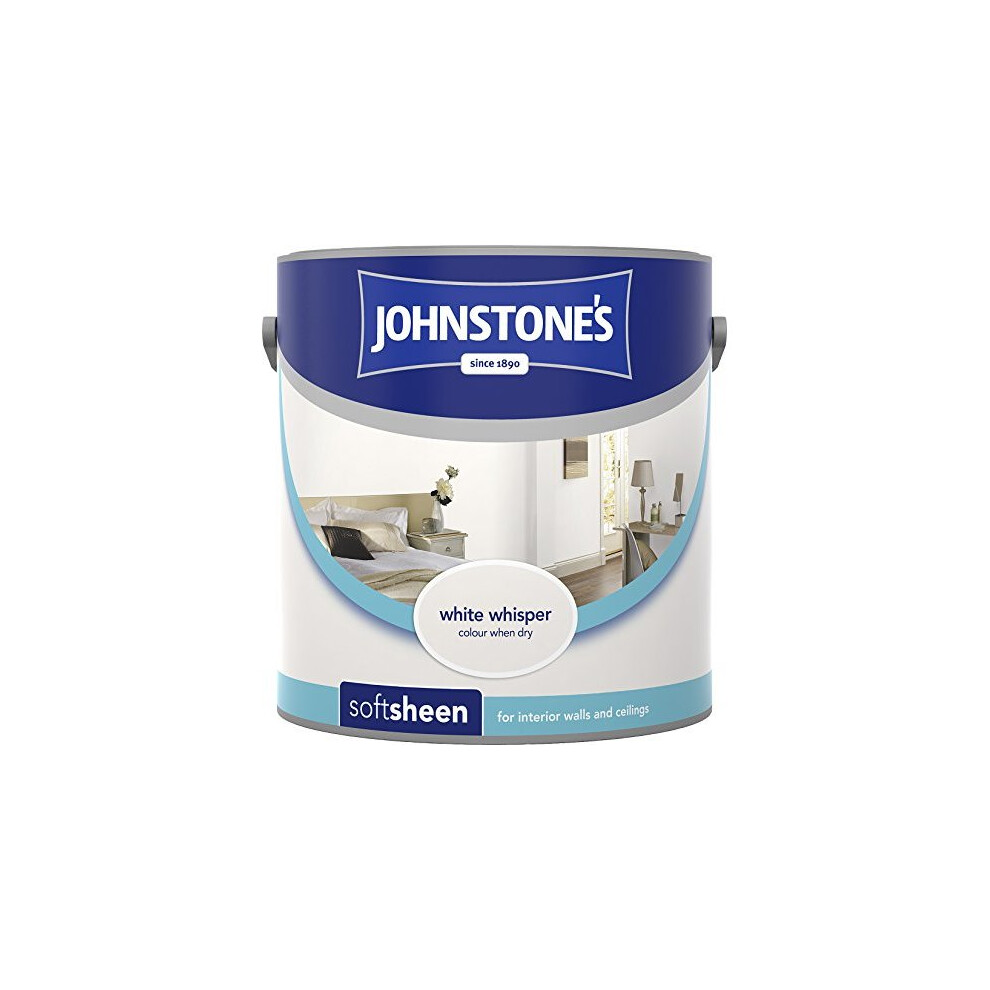 (White Whisper, 2.5l) Johnstone's Soft Sheen Emulsion Paint