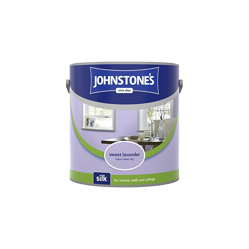 (Sweet Lavender, 2.5l) Johnstones Silk Emulsion Paint