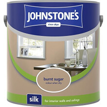 (Burnt Sugar, 2.5l) Johnstones Silk Emulsion Paint